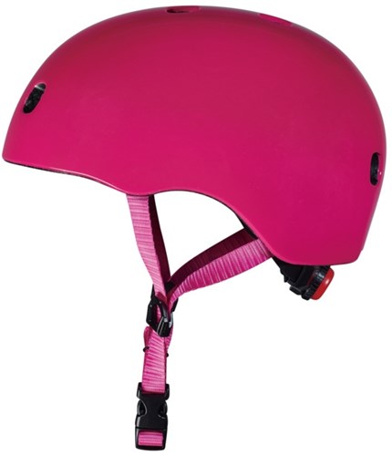 Micro Kinderhelm Fahrrad und Roller Deluxe Raspberry mit LED-Licht-2