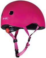 Micro Kinderhelm Fahrrad und Roller Deluxe Raspberry mit LED-Licht-3