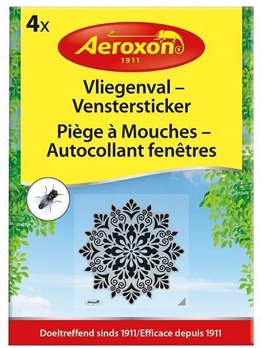 Aeroxon Vliegenval Raamsticker 4st