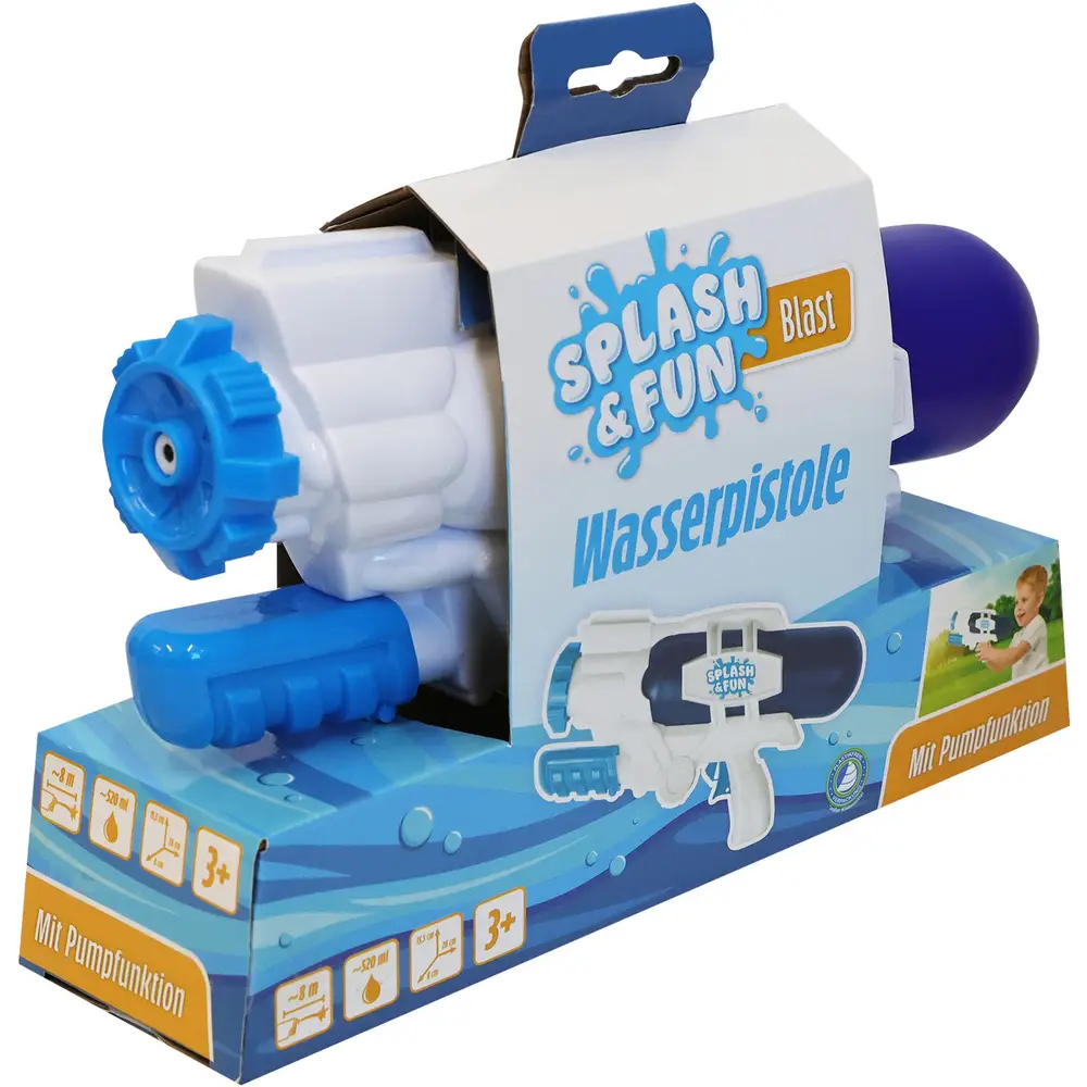 Vedes Wasserpistole mit Pump- und Schussfunktion 28 cm bunt