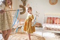 Poppie Toys Rattan Zauberstab, Herz, Stern und Regenbogen