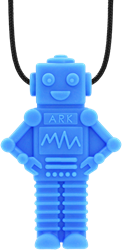 Ark Therapeutics Kaukette sensorisches Spielzeug für Kinder und Erwachsene - extra robust - Royal Blue Speelse, robotvormige kauwketting met veel textuur voor sensorische zoekers.