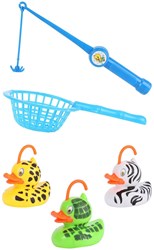 Toi-Toys Angelspiel Spielzeug Ente fangen mit Angel und Netz