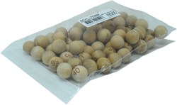 HOT Games Bingo Kugeln Holz Set 75 Stück 20mm nummeriert