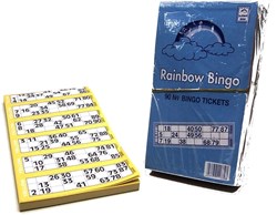 Bingokarten Spielset 100 Blätter 600 Karten Karton Mehrfarbig