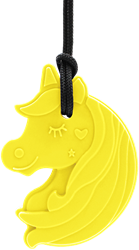 Ark Therapeutics Kaukette sensorisches Spielzeug Einhorn gelb Standard Kauwketting in eenhoornvorm met hart en ster, voor lichte tot matige kauwers.