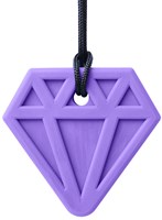 Ark Therapeutics Beißkette Diamant Kauspielzeug Lavendel XXT Kinder Brede, diamantvormige kauwketting met lichte textuur, voor kinderen en volwassenen.