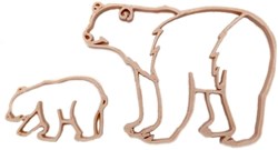 Grennn Eisbär und Junges Ausstecher - pädagogisches Kartonspielzeug
