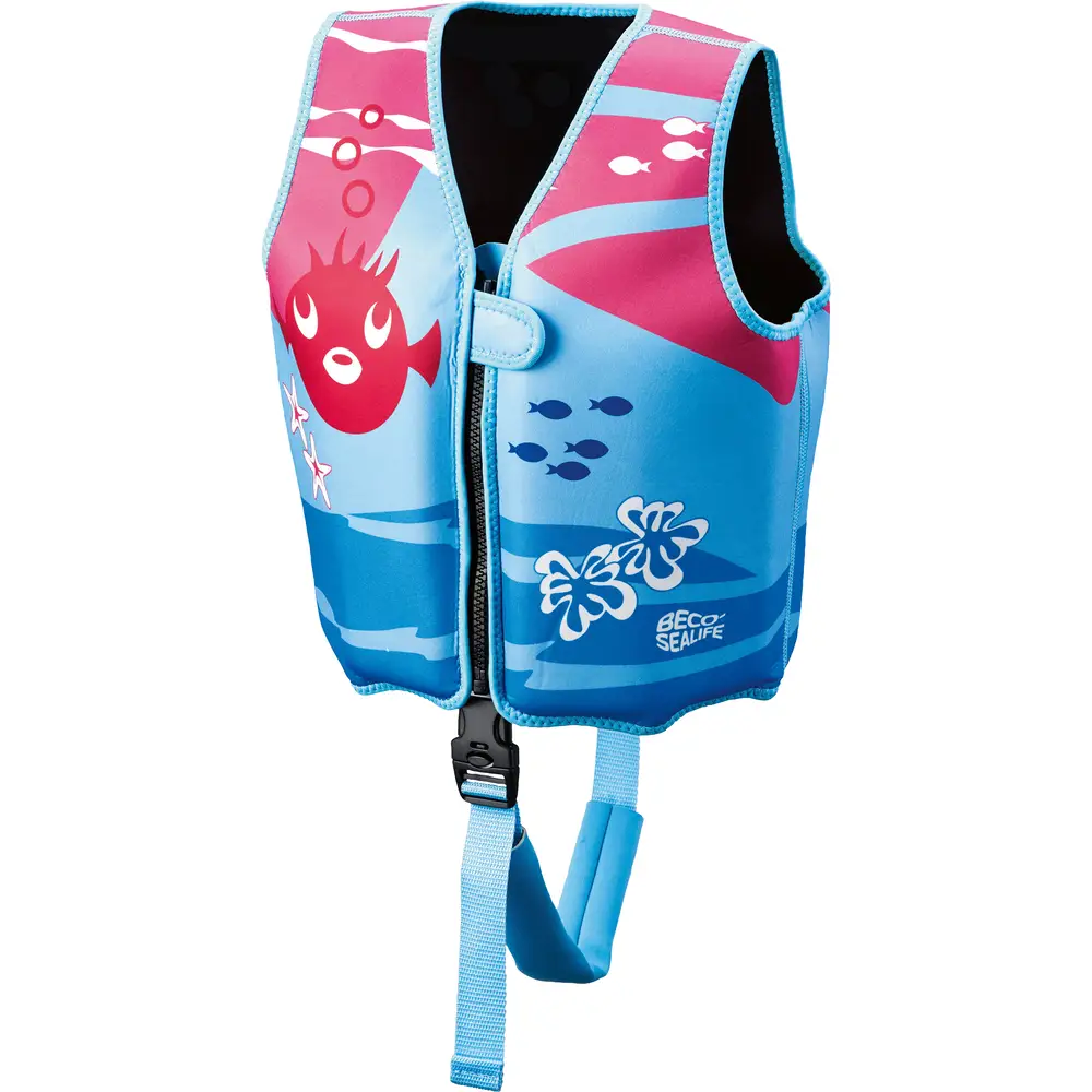 Beco Schwimmweste Kinder Sealife blau rosa Größe M 18-30 kg Schwimmhilfe