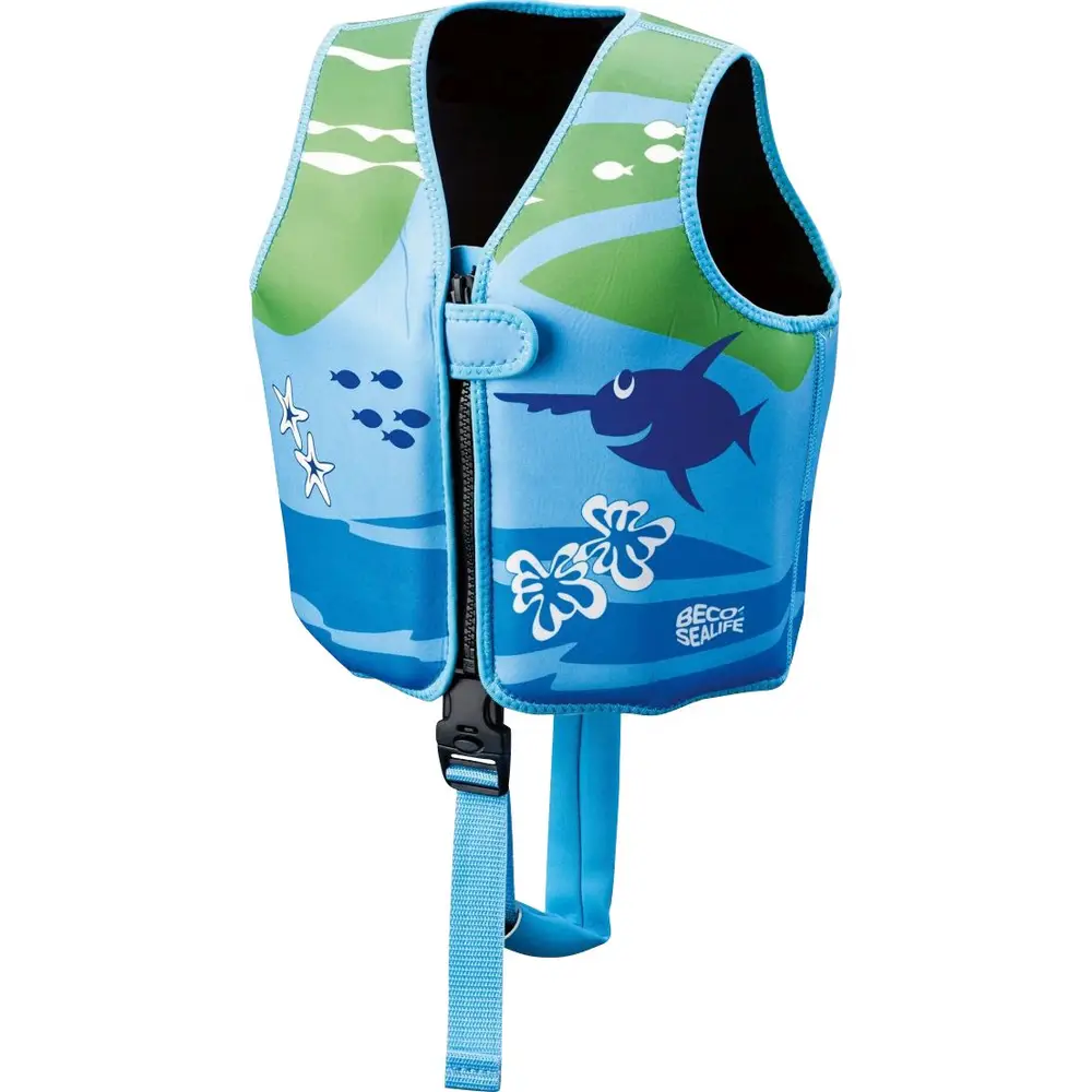 Beco Schwimmweste Kinder Sealife blau grün Größe S 15-18 kg Schwimmhilfe