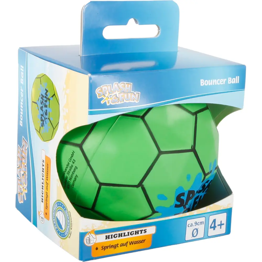 Vedes Bouncer Ball Wasserspielzeug 9 cm für Strand und Pool