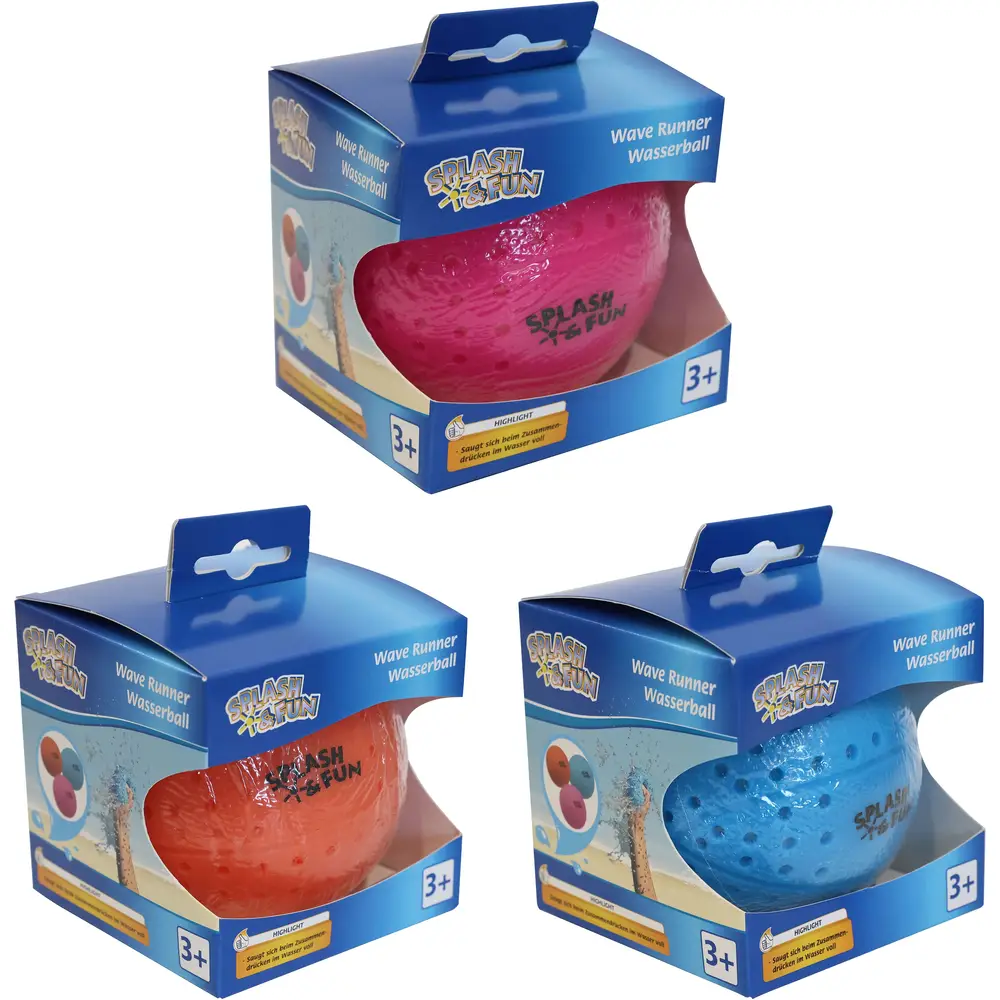 Vedes Wasserball WaveRunner 9cm - Spielzeug für Pool und Strand