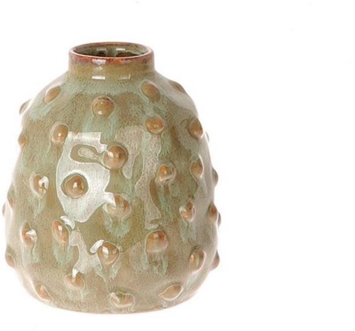 HBX natural living Keramikvase olivgrün 10,5x12cm Dekoration
