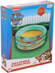 Paw Patrol aufblasbares Schwimmbecken 3 Ringe 100 cm mit Strandball