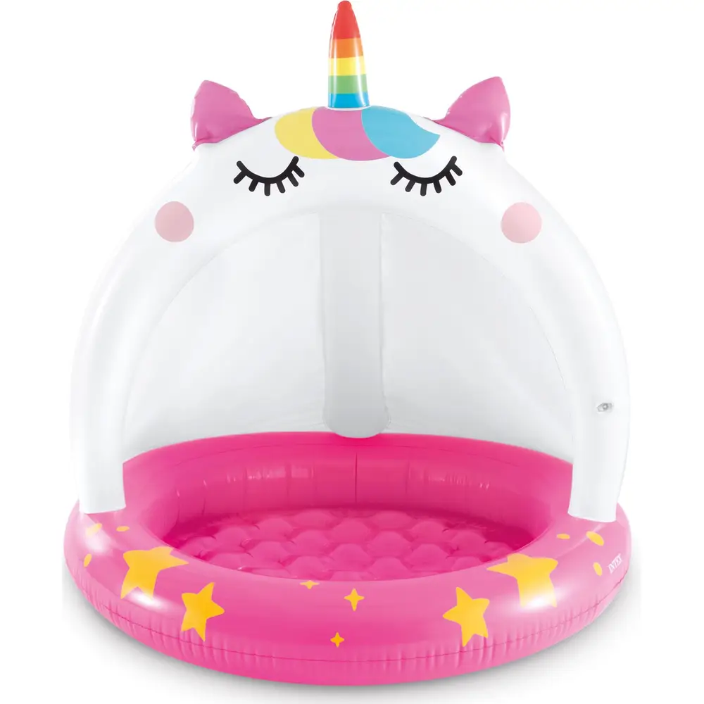 Intex Kinderpool Caticorn mit Überdachung - rosa - 102x102 cm