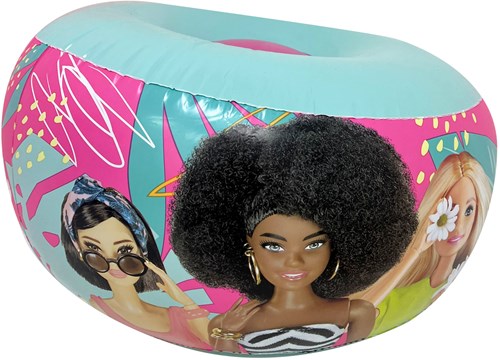 Aufblasbarer Stuhl Barbie - Kinderstuhl mehrfarbig rosa blau-3