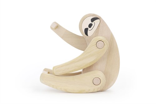 Bajo Holz Spielfigur Faultier nachhaltig handgefertigtes Spielzeug-2