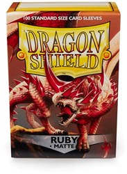 Dragon Shield Kartenhüllen matte ruby rot - 100 Stück Trading Cards
