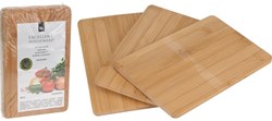Excellent Houseware Bambus Schneidebretter Set 3 Stück 22x14cm Küche