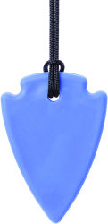 Ark Therapeutics Kaukette Spielzeug Arrowhead Blau extra stark Discrete kauwketting in pijlpuntvorm voor kinderen en volwassenen met kauwbehoefte, ook bij nagelbijten.
