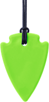 Ark Therapeutics Kaukette Spielzeug Arrowhead lime grün XT medium Discrete kauwketting in pijlpuntvorm voor kinderen en volwassenen met kauwbehoefte, ook bij nagelbijten.