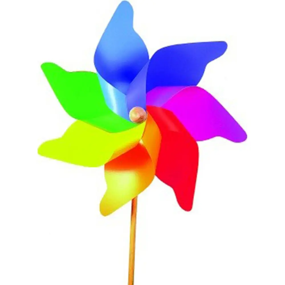 Vedes Windrad buntes Spielzeug Windmühle 80 cm mit Holzstab