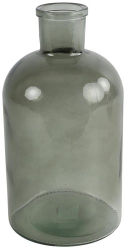 Countryfield Vase Glas modern grau 14x14x27cm Dekoration