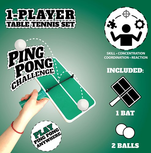Schildkröt Tischtennis Spiel Ping Pong Challenge Set für Kinder-2