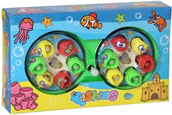 Angelspiel Spielzeug - Luxuriöses Angelspiel mit 12 Fischen und Angel