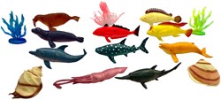 Zeedieren Spielfiguren Set - 11 Stück Spielzeug Tiere Ozean