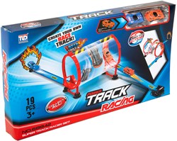 Auto Rennbahn Set Koker Duel Spielzeug Rennstrecke 19-teilig