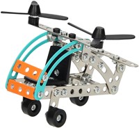 Lobbes Metall-Bausatz Hubschrauber - Lernspielzeug S.T.E.M.-2