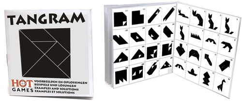 HOT Games Tangram Rätselbuch mit 208 Beispielen und Lösungen