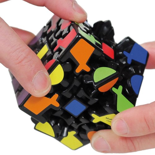 Gear Cube Puzzle Würfel Gehirntrainer - buntes Denkspielzeug-3