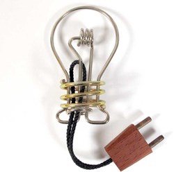 Recent Toys Metall Denkspiel Puzzle Light Bulb für Erwachsene
