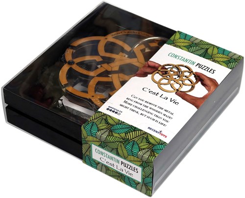 Recent Toys Holzpuzzle C'est la Vie - Denkspiel Gehirntrainer-2