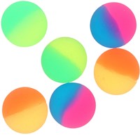 Kinder Bouncy Balls Spielzeug Set 6 Stück 3 cm Durchmesser-2
