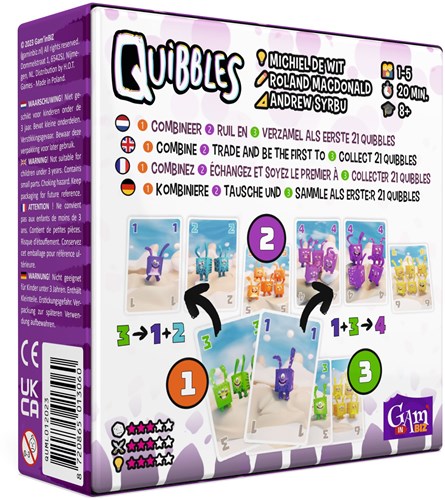 Gam'inBIZ Kartenspiel Quibbles - taktisches Familienspiel - lehrreich-2