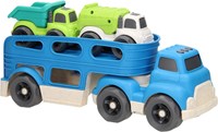 Autotransporter recycle Spielzeug LKW blau recyceltes Plastik-2
