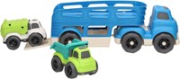 Autotransporter recycle Spielzeug LKW blau recyceltes Plastik-3