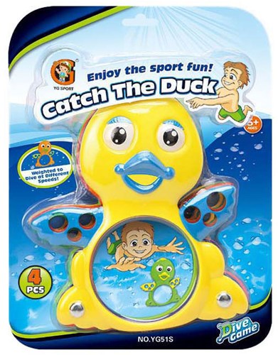 Duik Ducks Spielzeug Enten Set für Schwimmbad, 4 Stück