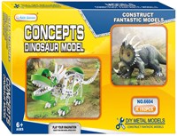 Lobbes Metall-Bausatz Dino Triceratops Konstruktionsspielzeug