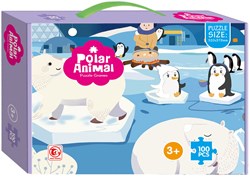 Legpuzzle Südpol für Kinder - 100 Teile Karton Puzzle