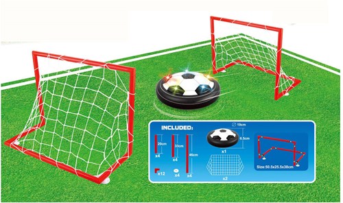 Air Soccer Set komplett Fußballspiel mit 2 Toren und Air Soccer Ball-2