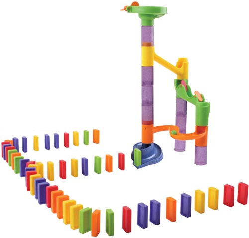 Kugelbahn Domino Set Spielzeug - 79-teiliges Kugelbahn Spiel-2