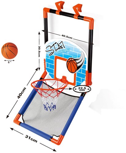 Lobbes Basketballbrett Spielzeug für Tür und Boden - Basketballset-2