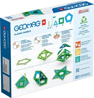 Geomag - Classic Panels 52 Teile - Magnetisches Konstruktionsspielzeug für Kinder - Green Line - Lernspiel aus 100% Recyclingkunststoff-2