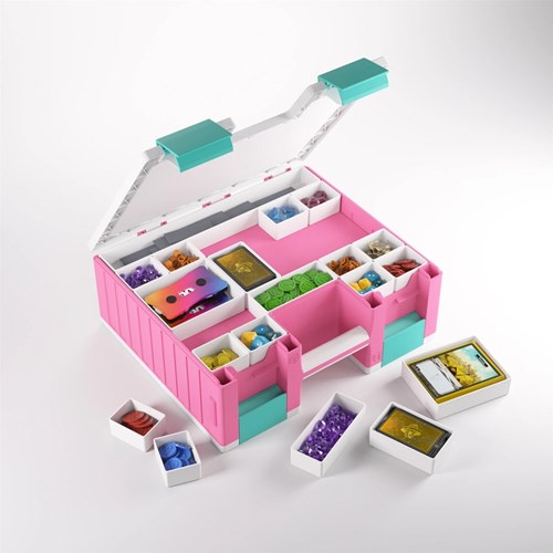 Gamegenic Aufbewahrungsbox Game Castle Pink/White/Teal für Karten und Zubehör-3