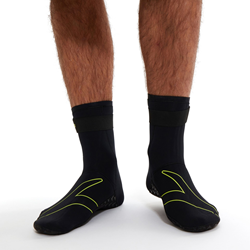 Speedo Neopren Schwimmsocken - Open Water - Schwarz/Gelb - Medium