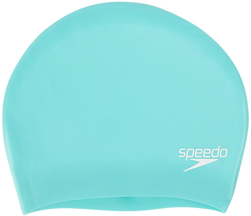 Speedo Long Hair Silicone Cap - Green - Adult